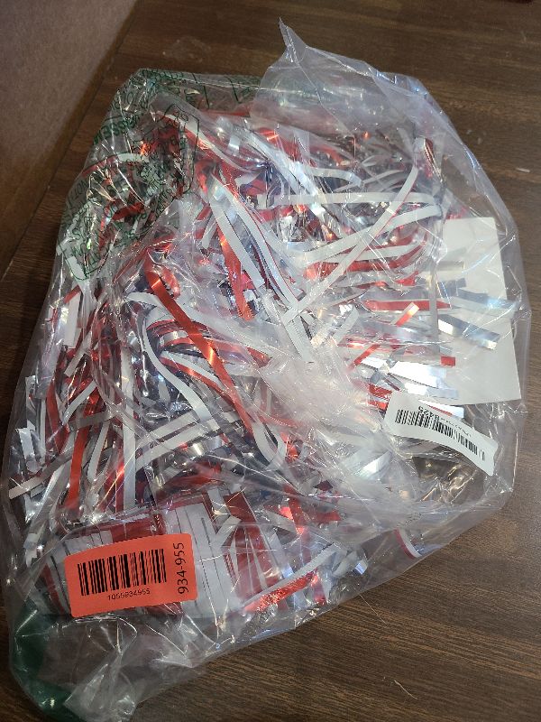 Photo 1 of 2 Strings Total 39.4 ft Patriotic Tinsel Garland – Each 19.7ft Red White and Blue Stars Fringe Garland for 4th of July, Memorial Day, Parade Float, and Party Decorations