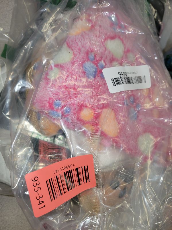 Photo 1 of 1 Pack 3 Blankets Super Soft Fluffy Premium Fleece Pet Blanket Flannel Paw Printed Throw for Dog Puppy Cat (Small 23x16'', Brown, Pink, White)