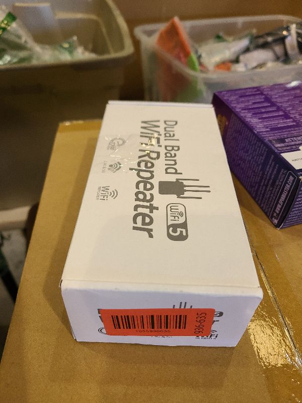 Photo 1 of 12880 Sq.Ft Range WiFi Extender Signal Booster Dual Band 5GHz/2.4GHz, 105-Device Compatibility, Simple Installation, WiFi Extender