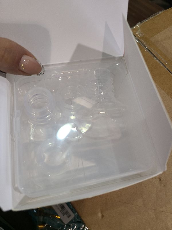 Photo 1 of 18mm Flange Inserts for 24mm Flange/Shield, Compatible with Momcozy/Medela/MOMMED/Bellababy/Spectra Breast Pumps, Pump Parts Replace (4PCS 18mm)