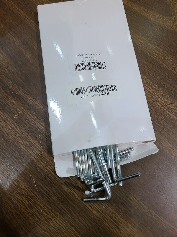 Photo 1 of 17 Pack Heavy Duty Metal Tent Stakes for Outdoor Decorations, Gardening & Canopies, Christmas Decorations