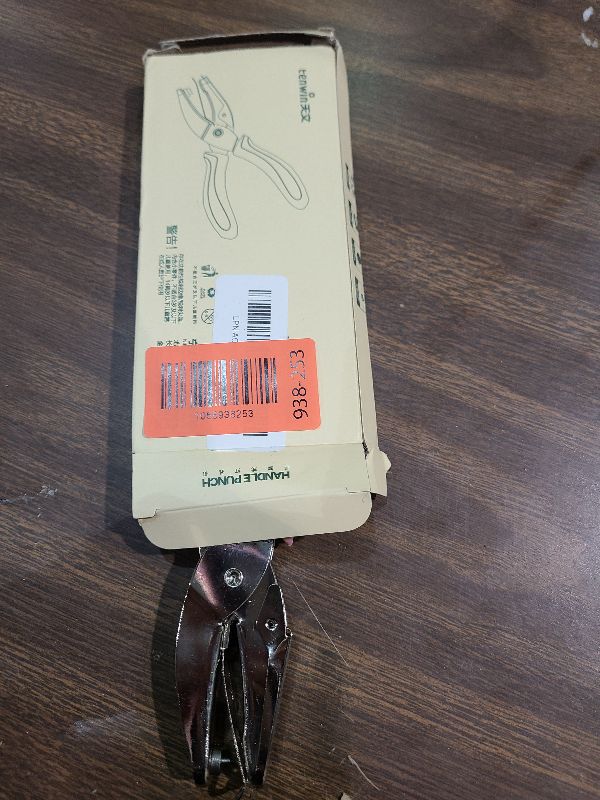 Photo 1 of 2 Pack 1/16 and 1/8 Inch Small Mini Tiny Shaped Circle Metal Single Handheld Hole Paper Punch Punchers with Soft-Handled for Tags Clothing Ticket