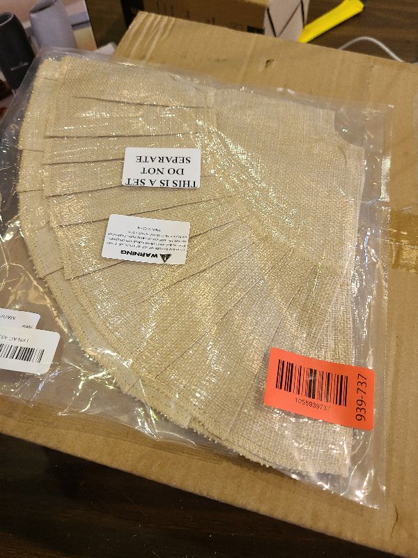 Photo 1 of 18 Inch Christmas Mini Tree Skirt Decorations Linen Burlap Small Tree Skirt Tree Mat for Xmas Pencil Trees Indoor Outdoor Holiday Home Family Decoration(Linen Color)