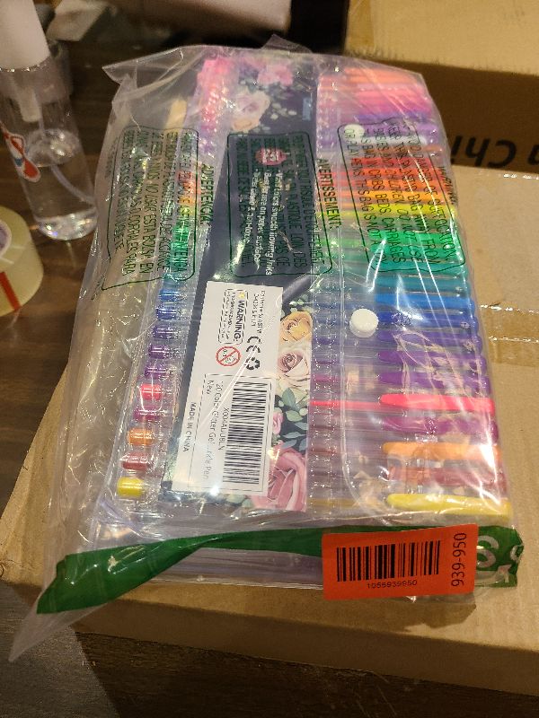 Photo 1 of 120 Colors Gel Pens, Colored Neon Glitter Pen Set for Coloring Books, 40% More Ink Fine Point, Christmas Trendy Stuff Gifts for Adults Teens Girls Boys Drawing Journaling Scrapbook Art Supplies