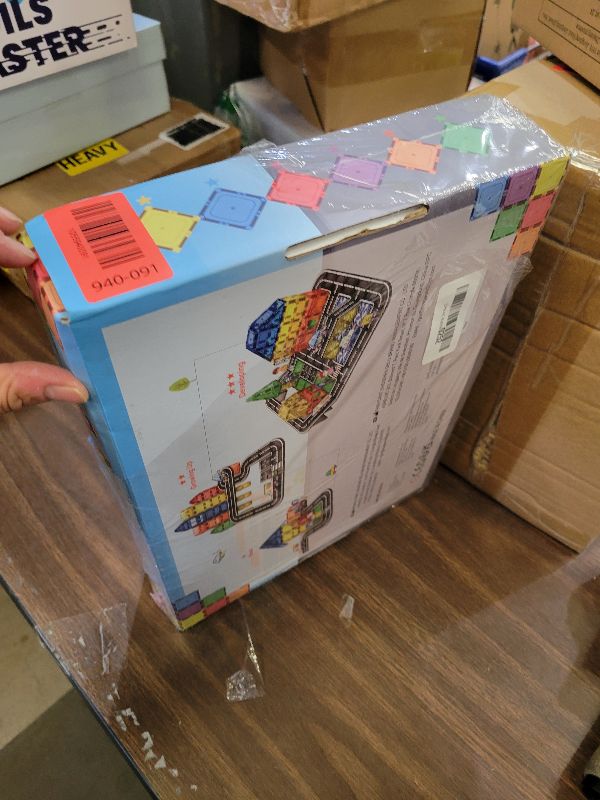 Photo 1 of 112PCS Magnetic Tiles Road Set with Vibrant Color & Ultra Magnet Strength, City Road Building Blocks Construction Toys for Toddlers Kids Ages 3-12, Creative Gifts STEM Toys for 3+ Years Old Boys Girls