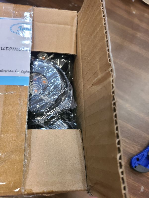 Photo 1 of 10Pcs 2” Inch Round Led Marker Lights 9 Amber LED Reflectors Clear Lens, 2 Inch Round LED Truck Trailer Clearance Side Marker Lights w/Light Grommets and 2 Prong Trailer Wire Pigtails 12V Waterproof