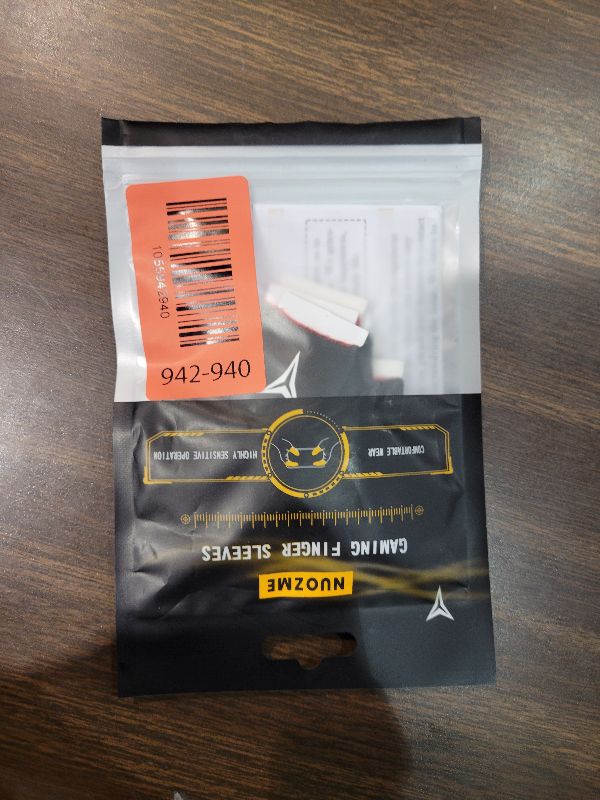 Photo 1 of 10 PCS Mobile Phone Gaming Finger Sleeves, Nuozme Finger Sleeves Fit All Touchscreen Devices, 0.15mm Superconducting Nanofibers, Smooth Feel, Anti-Sweat, Extremely Thin, Red Edge