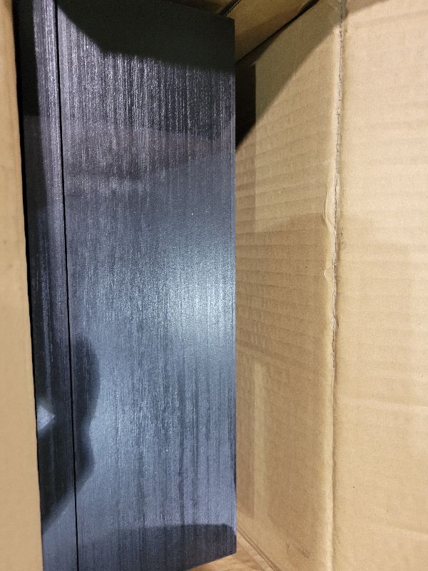 Photo 1 of 12 Wooden Wall-Mounted Baseball Display Case, Cabinet with Shelf Holder for Home Gym School