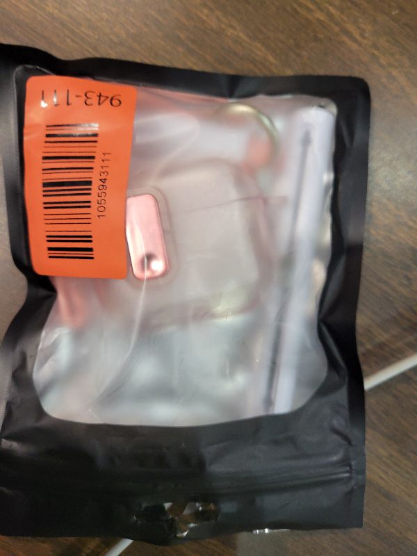 Photo 1 of (with Safety Lock) Clear Case Compatible with AirPods 4th Generation Cases with Cleaner Kit,Soft TPU Transparent AirPods 4 Case,Full Protection Cover with Lanyard for AirPods 4 Gen (2024) (USB-C)-Pink
