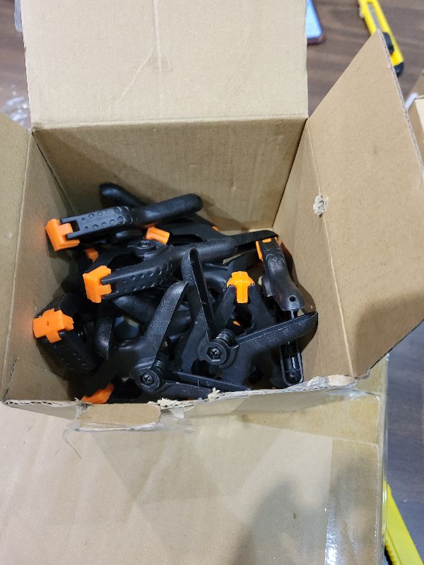 Photo 1 of 13 Pack 3.5 inch Plastic Spring Clamps, Black Heavy Duty Clips, Backdrop Clips, Plastic Clamps for Crafts, Backdrop Stand, Woodworking, Photography