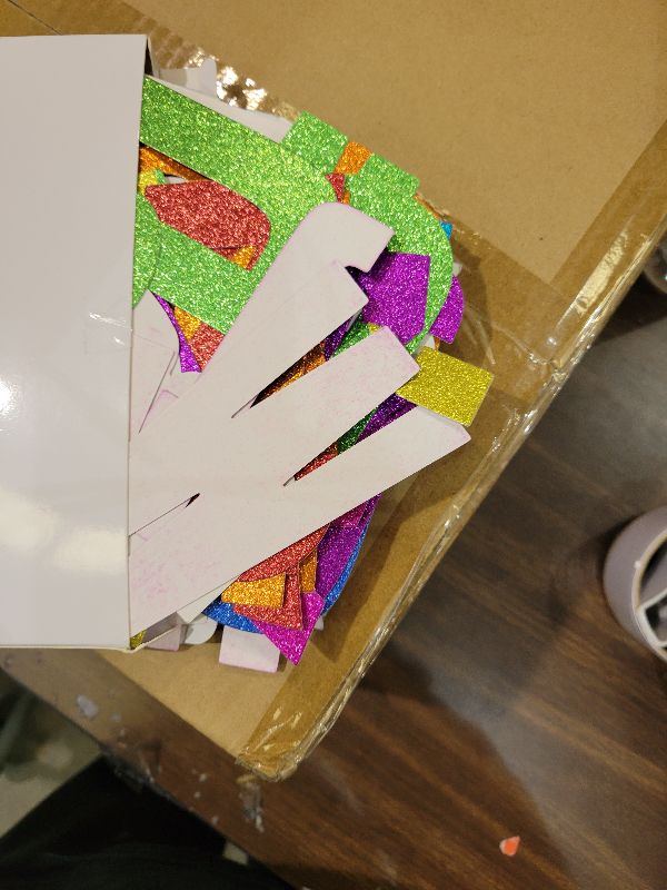 Photo 1 of 134 Pcs 5 Inch Bulletin Board Letters Colorful Alphabet Letters Numbers and Punctuation Cutouts Letters for Bulletin Board Wall Set for Display Board Chalkboard(Glitter Rainbow)