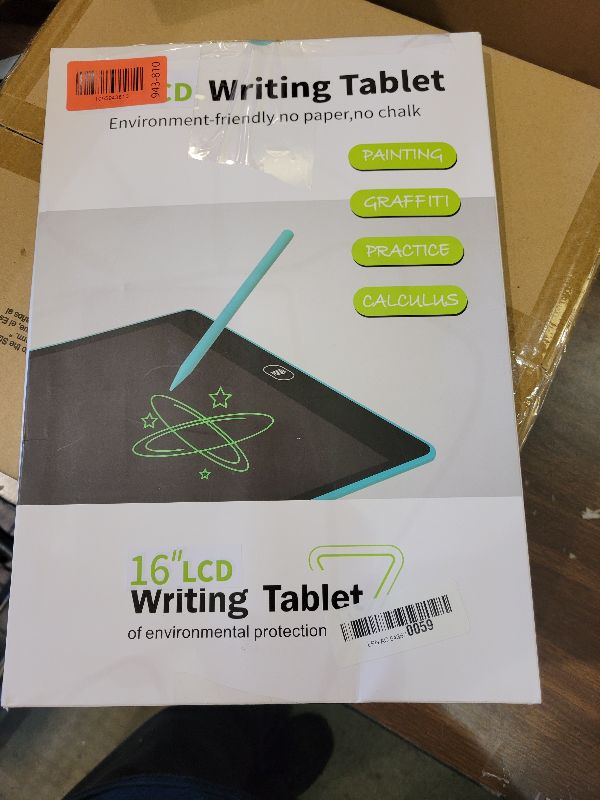 Photo 1 of 16 inch LCD Writing Tablet for Kids Adults,Colorful Drawing Pad Doodle Board School Supplies Christmas Gifts Toys for Girls Boys 3 4 5 6 7 8 Year Old Girl Boy Birthday Gift Ideas (Blue)