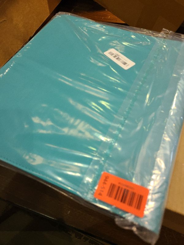 Photo 1 of 12 Pocket 720 Pockets Trading Card Binder, Ringless Side Loading Card Holder Album, Trading Card Album Fit for YuGiOh, MTG, TCG, Game Cards, Sports, Business Cards (Teal)