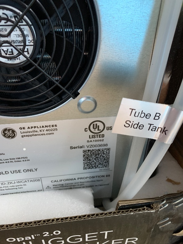 Photo 1 of ****PARTS ONLY NOT PRODUCING ICE***
Profile Opal 2.0 XL with 1 Gallon Tank, Chewable Crunchable Countertop Nugget Ice Maker, Scoop Included, 38 lbs in 24 Hours, Pellet Ice Machine with WiFi & Smart Connected, Black Stainless