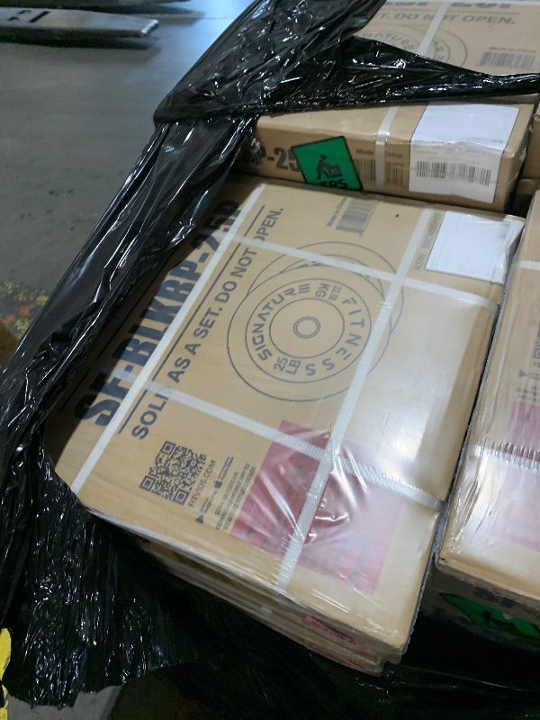 Photo 1 of ***FACTORY SEALED***Fitvids 2" Olympic Bumper Plate Weight Plates with Steel Hub, 25LB, Pair