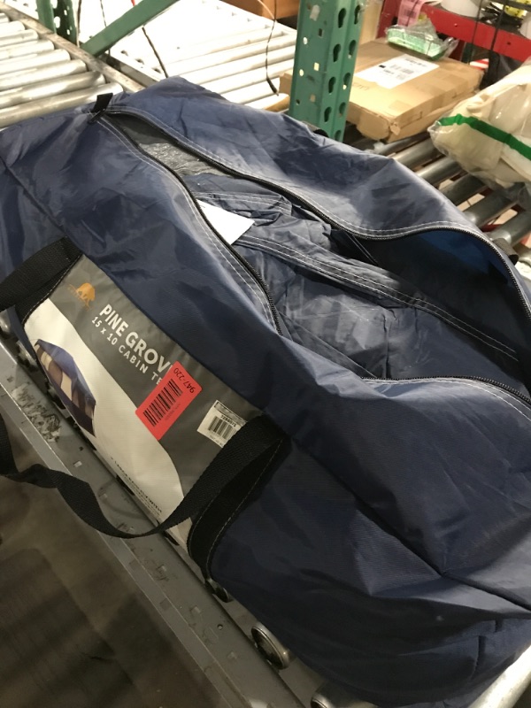 Photo 1 of ***STOCK PHOTO FOR REFERENCE ONLY***10 Person Camping Tent - Large Outdoor Tent with Room Divider and Rainfly - Family Camping House with 2 Doors and 4 Screen Windows by Wakeman Outdoors (Navy)