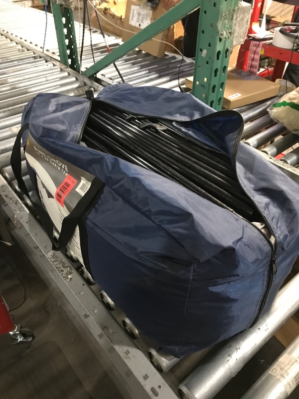 Photo 1 of ***STOCK PHOTO FOR REFERENCE ONLY***10 Person Camping Tent - Large Outdoor Tent with Room Divider and Rainfly - Family Camping House with 2 Doors and 4 Screen Windows by Wakeman Outdoors (Navy)