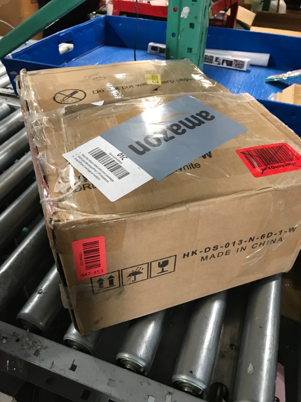 Photo 1 of (used) Furnulem White Tall Dresser for Bedroom,Vertical Storage Tower Unit and End Table with 6 Fabric Drawers