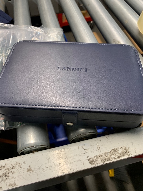 Photo 1 of (see all images) LANDICI Small Jewelry Box for Women Girls, PU Leather Travel Jewelry Case, Portable Jewelry Organizer