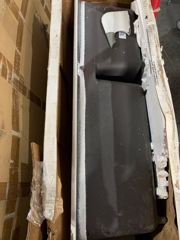 Photo 1 of (used)(damaged)(please see ALL images) Kohler 8669-5UA3-0 Riverby® 33" undermount double-bowl workstation kitchen sink, White