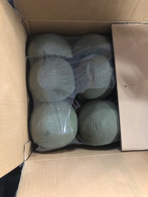 Photo 1 of [ 15 Pack] Half Ball Round Floral Foam Blocks,Green Wet Dry Flower Foam Blocks,Plant Foam for Fresh and Artificial Flower Arrangements (5.50 x 2.75 Inch)