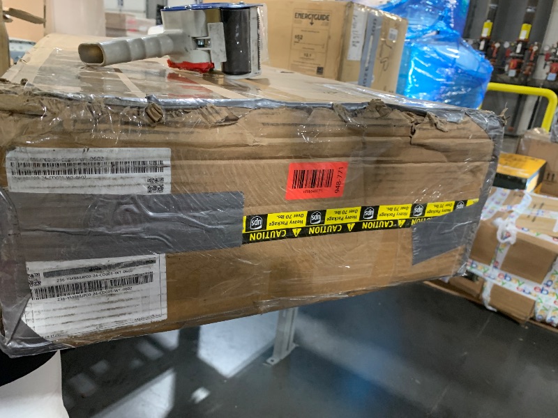 Photo 1 of ***********INCOMPLETE ITEM, THIS IS ONLY 1 BOX IN A MULTI BOX SET*****************
72" Coffee Bar Cabinet with Power Outlet & LED Light, Farmhouse Large Kitchen Hutch with Sliding Barn Door, Tall Bar Cabinets with Storage Drawers & Wine Glass Rack,Pantry