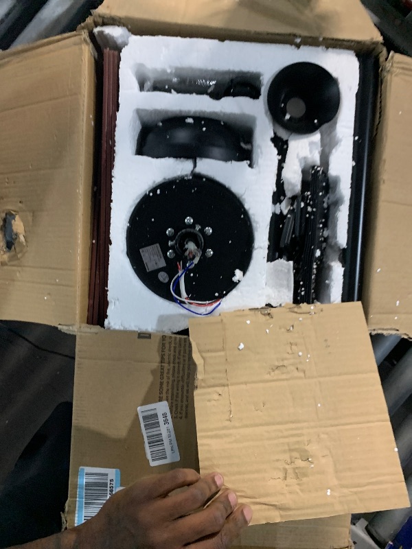 Photo 1 of (unknown if complete) Farmhouse Ceiling Fans with Light, 60 Inch Bedroom Ceiling Fan with Lights, 6-Speed Adjustable, Quiet and Reversible DC Motor