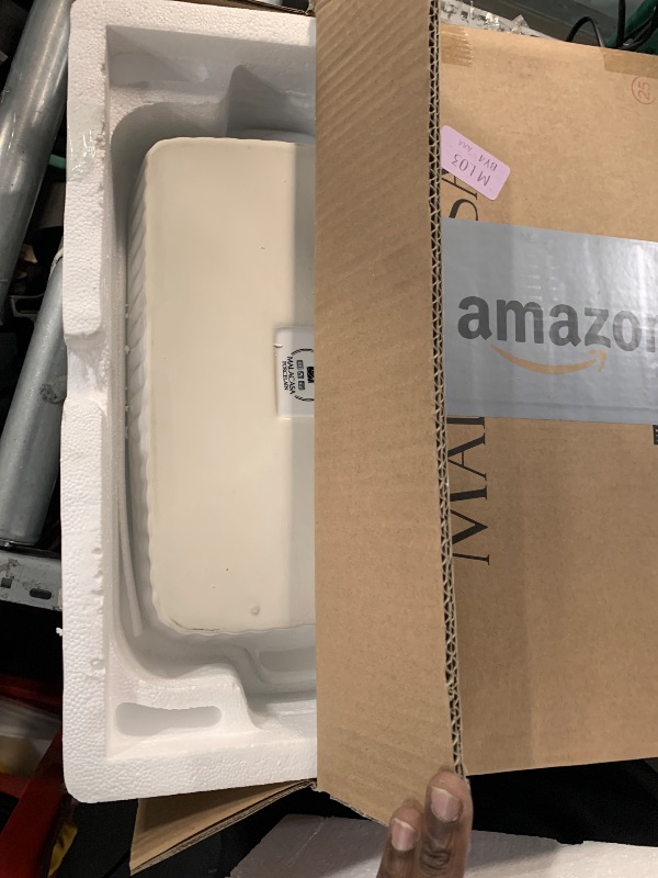 Photo 1 of 2nd smallest broken* MALACASA Casserole Dishes for Oven, Porcelain Baking Dishes, Ceramic Bakeware Sets of 4, Rectangular Lasagna Pans Deep with Handles for Baking Cake Kitchen, White (9.4"/11.1"/12.2"/14.7"), Series