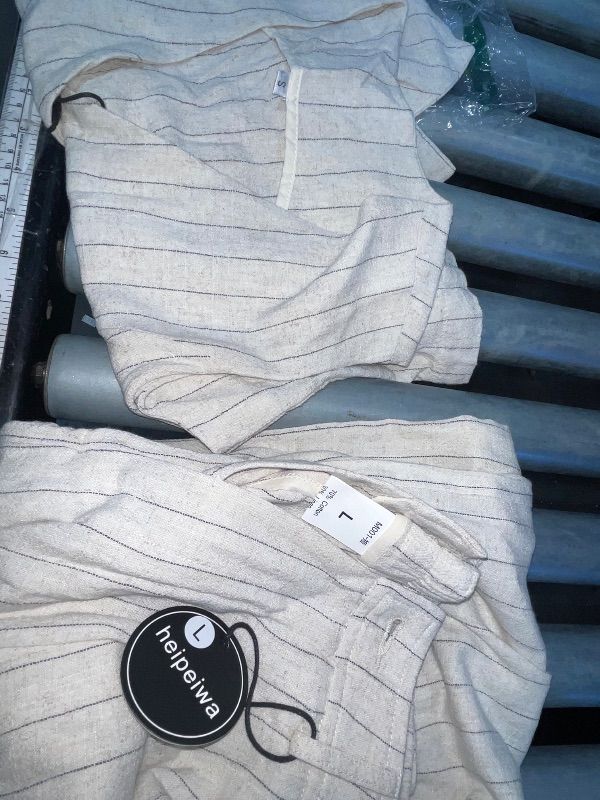 Photo 1 of ** SEE NOTES ** Women's 2 Piece Outfits Linen Vest Waistcoat Dressy Casual Sets Wide Leg Pants Suits