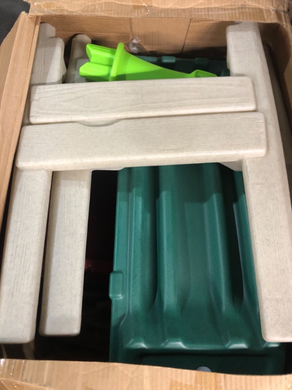 Photo 1 of (used)(incomplete)(please see all images) Step2 Play Naturally Playful Lookout Treehouse, Kids Outdoor Playset, Backyard Playground Set, Slide, Ladder, Pivoting Periscope