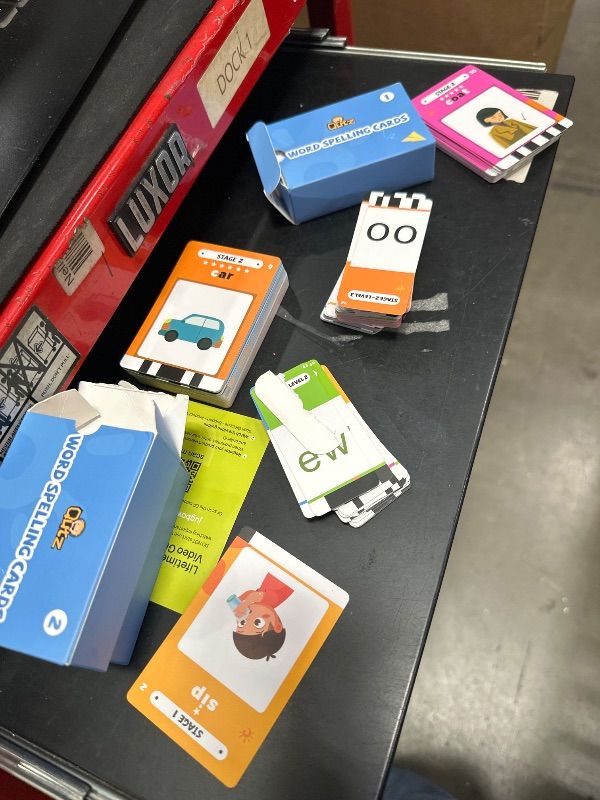 Photo 1 of *** CARDS ONLY *** QuTZ Phonics Learning Toy for Preschool Kids – Talking Flash Cards with Sound Machine, Word Blending & Math Games – Educational Reading & Counting Activity Set 4-8