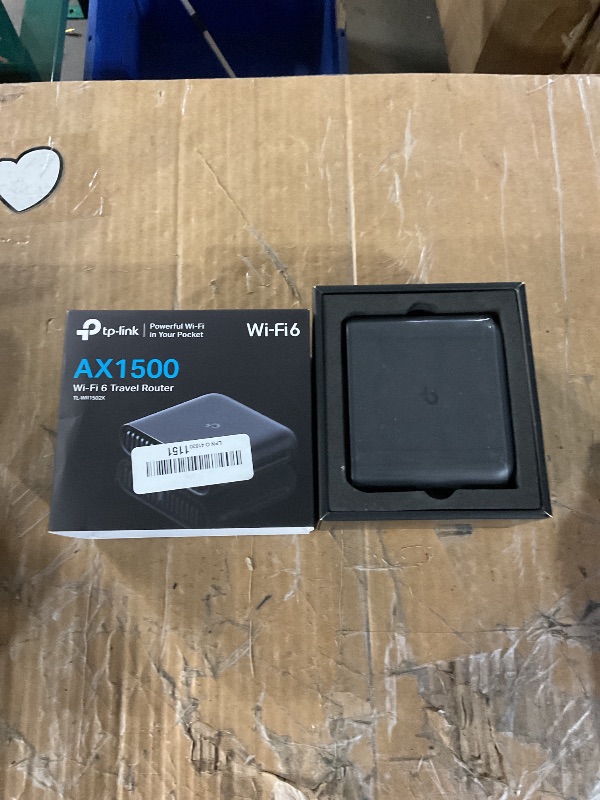 Photo 1 of TP-Link Ultra-Portable Wi-Fi 6 AX1500 Travel Router TL-WR1502X | Easy Public WiFi Sharing | Hotel/RV/Travel Approved | Phone WiFi Tether | USB C Powered | Multi-Mode | Tether App | Durable Design