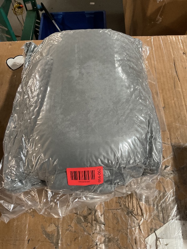 Photo 1 of (PARTIAL SET) (BAGGED) ChiXpace Fluffy Twin Comforter Set - Furry Grey Leaves Pattern Faux Fur Bed Set, Winter Ultra Soft Fuzzy Comfort Set, Velvet Bedding Set for Bed with 1 Pillow case