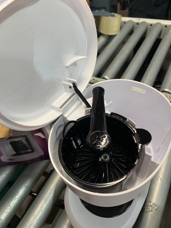 Photo 1 of (missing coffee pot) Mr. Coffee 2134286 ® 5-Cup Mini Brew Switch Coffee Maker, White