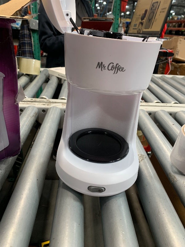 Photo 1 of (missing coffee pot) Mr. Coffee 2134286 ® 5-Cup Mini Brew Switch Coffee Maker, White