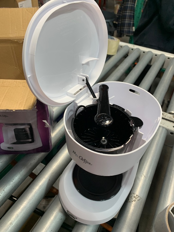 Photo 1 of (missing coffee pot) Mr. Coffee 2134286 ® 5-Cup Mini Brew Switch Coffee Maker, White