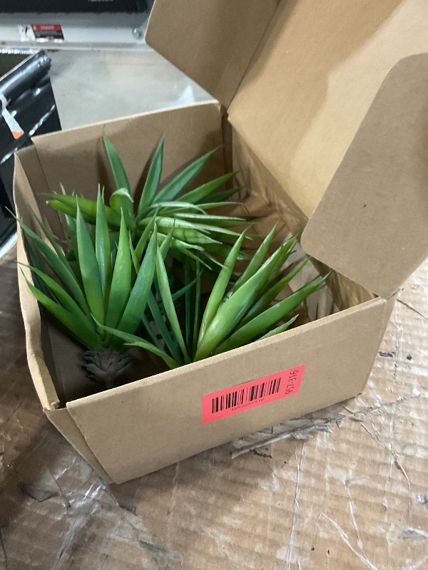 Photo 1 of (MISSING ONE) uxcell 4Pcs Artificial Succulent Plants Fake Sword Plant, 7.5 Inch Large Faux Succulents Unpotted Real Touch for DIY Home Wedding Garden Office Outdoor Floral Decoration, Green