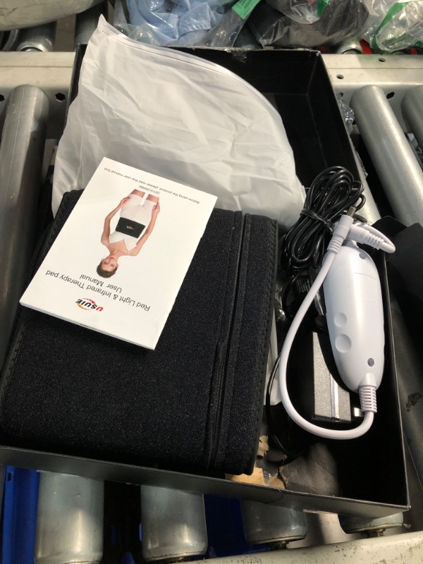 Photo 1 of ***(MISSING POWER PACK/ UNABLE TO TEST)***USUIE Red Light Therapy Belt, Infrared Light Therapy Wrap Red Light Therapy Device for Body with Timer for Back Shoulder Waist Muscle Pain Relief for Women Men