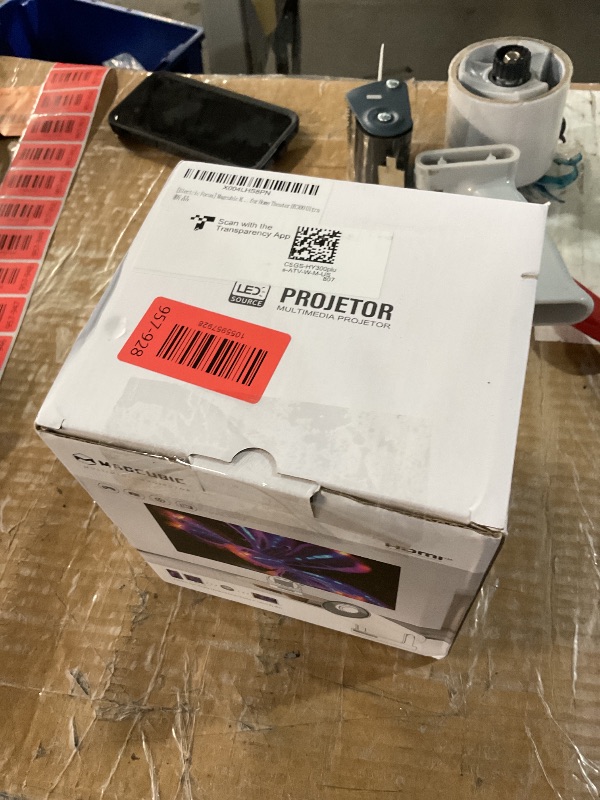 Photo 1 of ?Electric Focus?Magcubic Mini Projector 4K Support, Portable Projector with WiFi 6 and Bluetooth 5.4, Smart Proyector, 5W Soundbase Speaker, 180° Rotation for Home Theater HY300 Ultra