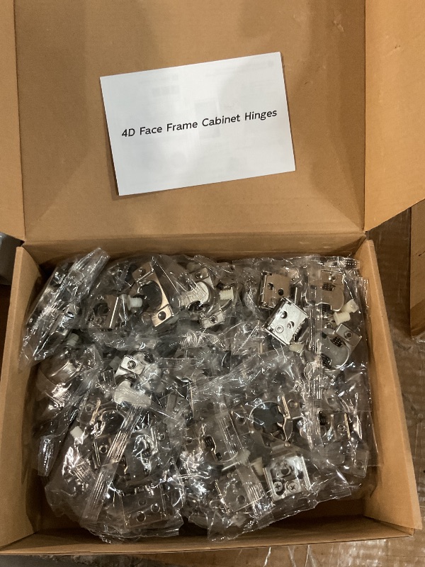 Photo 1 of [Closing Speed Control] 50 Pack 3/4 Inch Overlay Soft Close Hinges for Face Frame Cabinet, 4D Adjustment, Stainless Steel Kitchen Cabinet Hardware, 105° Open Concealed Self Closing Hinge