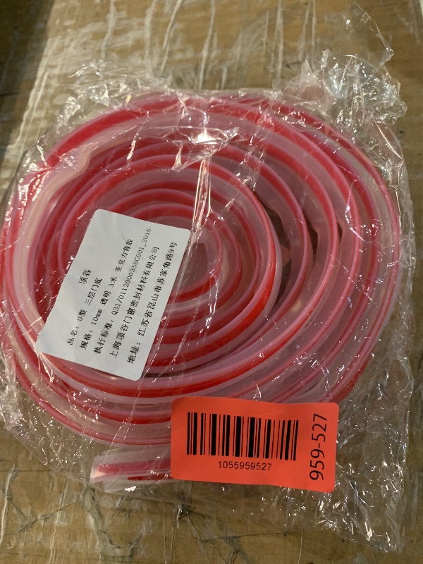 Photo 1 of ?New Upgrade?Shower Door Seal Strip, 120" Self Adhesive Soft Frameless Glass Door Sweep Side Seal to Stop Shower Leaks U Type, Fit for 10mm (3/8”) Glass Door