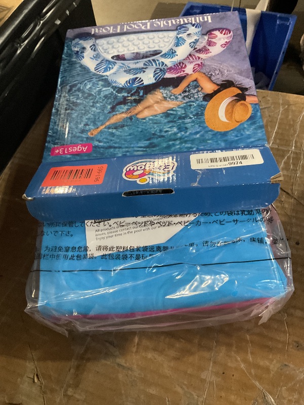 Photo 1 of [2025 New Upgraded] Pool Floats for Adult -Floating Lounge Chairs,Inflatable Pool Floats with Cup Holders 2 Repair Patch Suit for Swimming Pools, Beach, Pool Toys,Backyard Party,Lakes?2 Packs