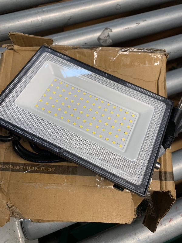 Photo 1 of (used) Meloght 110W Flood Lights Outdoor, LED Work Light with Plug, Daylight White 6500K LED Flood Light