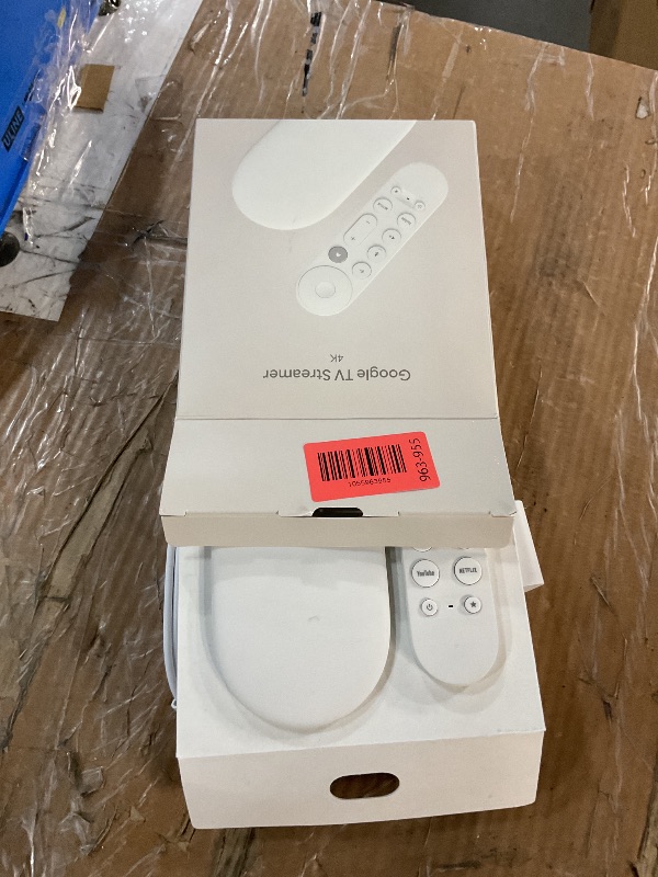 Photo 1 of Google TV Streamer 4K - Fast Streaming Entertainment on Your TV with Voice Search Remote - Watch Movies, Shows, Live TV, and Netflix in 4K HDR - Smart Home Control - 32 GB of Storage - Porcelain