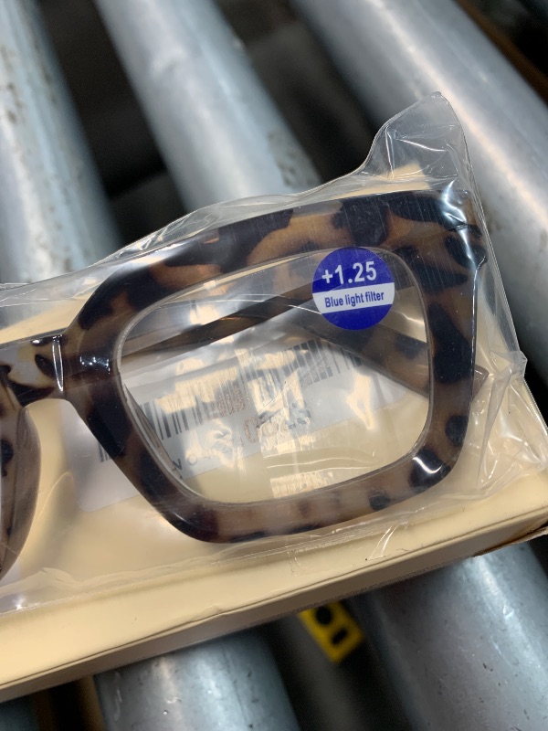 Photo 1 of (+1.25) miyya Stylish Reading Glasses for Women, Cheaters Eyeglasses, Oversized Blue Light Readers, Fashion Eye Glasses