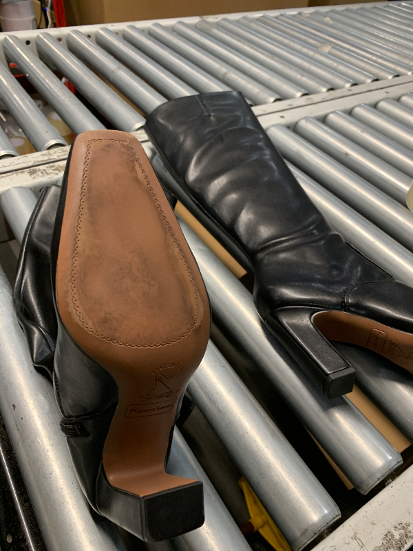 Photo 1 of (please see all images) Franco Sarto Womens Bowman Classic Knee High Boot Black Stretch 7 W