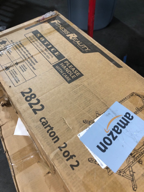 Photo 1 of ***PARTIAL SET***(FOR PARTS ONLY)
Fitness Reality XLT Squat Rack with LAT Pulldown, Landmine, Weight Horn Attachments , Barbell Holder