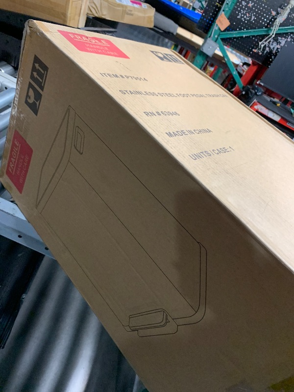 Photo 1 of ***FACTORY SEALED***SIMPLI-MAGIC 50 Liter / 13.2 Gallon Soft-Close, Smudge Resistant Trash Can with Foot Pedal and Built in Filter- Stainless Steel, Sleek Finish