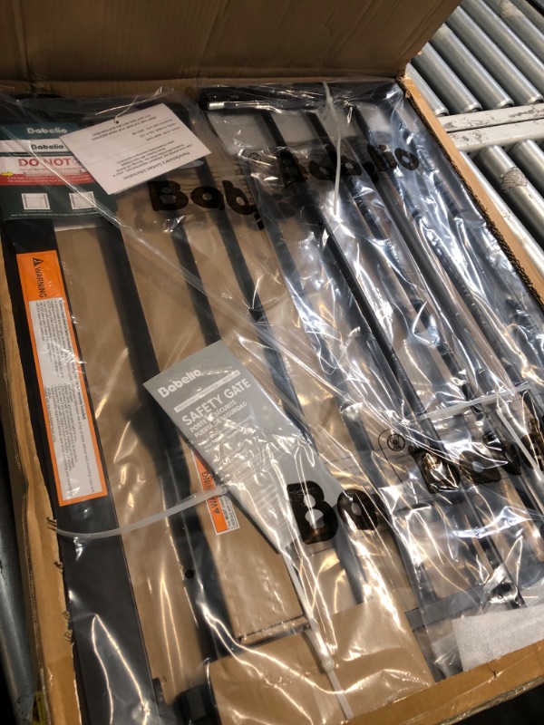 Photo 1 of ***FACTORY SEALED***Babelio Baby Gate for Doorways and Stairs, 26-40" Auto Close Dog Gate, Easy-Install Pressure Mounted Satey Door, No Drilling Safety Gate for Child and Pets, Pressguard, Black