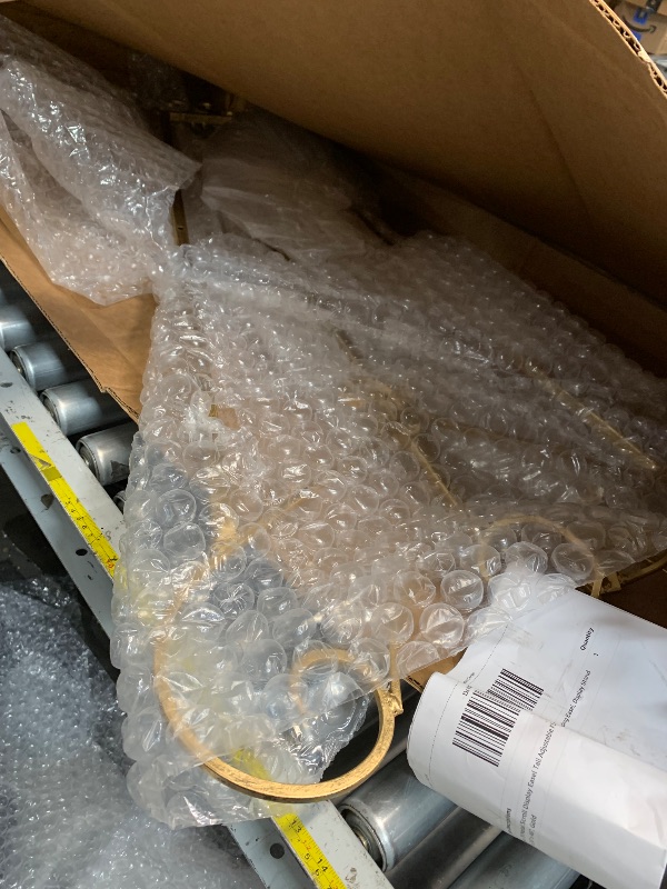 Photo 1 of 
Click to see full view

Deco 79 Metal Scroll Large Free Standing Adjustable Display Stand Easel with Chain Support, 22" x 21" x 46", Gold